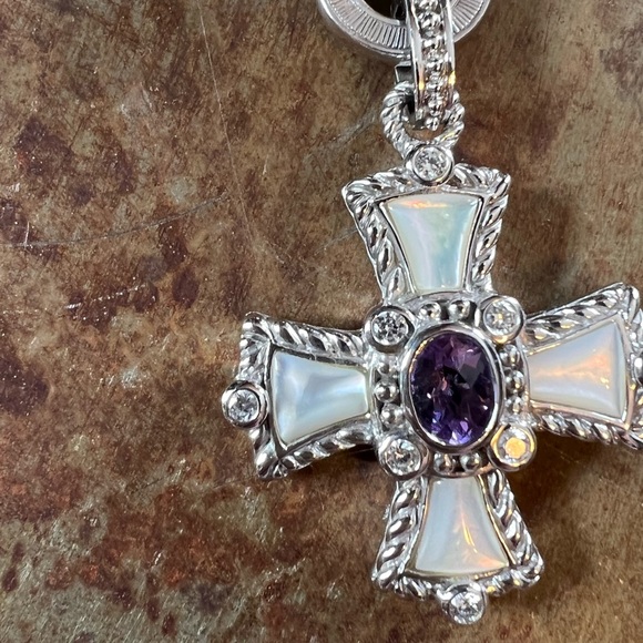 Judith Ripka Sterling+Gems Magnetic Interchangeable Necklaces+Enhancers 6pc Set - Picture 10 of 11